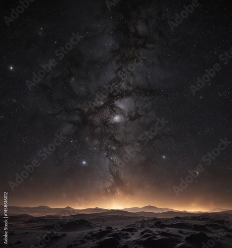 Wallpaper Mural Inky black canvas, countless stars ablaze, cosmic grandeur ,  night photography,  astro-photography,  interstellar Torontodigital.ca