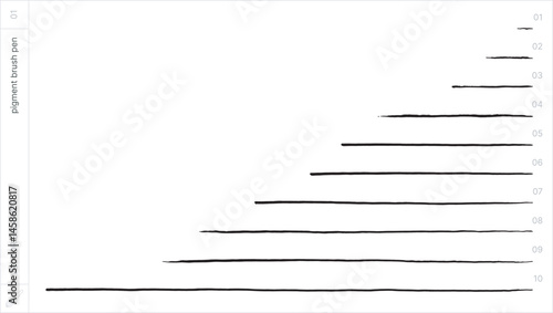 Vector Brushes. Pigment Brush Pen.