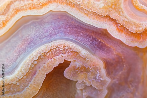Natural Elegance: Macrophotograph of Laguna Agate’s Intricate Structure