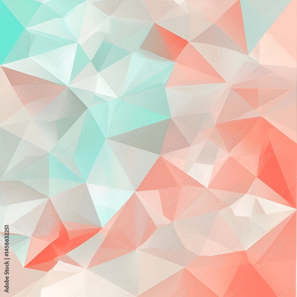 Fototapeta premium Abstract geometric shapes art design digital artwork colorful background modern aesthetic vibrant viewpoint