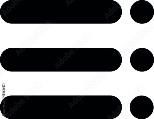 Ícones de Menu Minimalistas em Estilo Flat – UI/UX, Web e Mobile, perfeitos para interfaces de usuário (UI/UX), design de aplicativos mobile, web - Minimalist Menu Icons in Flat Style – UI/UX, Web