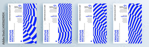 Modern abstract covers set, minimal covers design. Colorful geometric background, vector illustration.