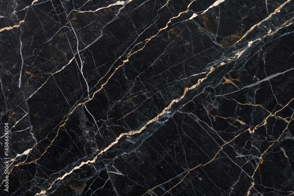 Black marble stone texture background