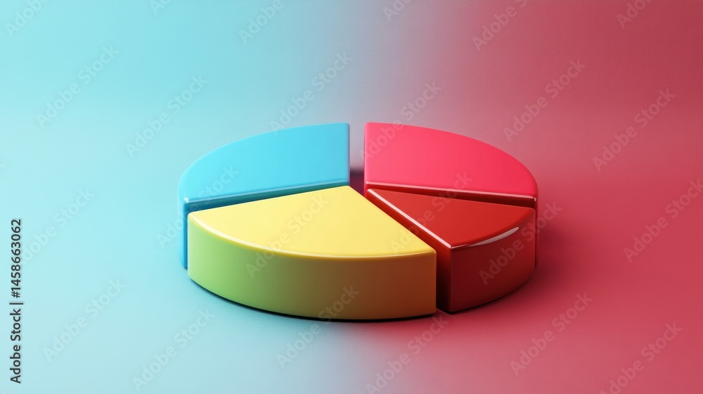 Fototapeta premium Colorful pie chart