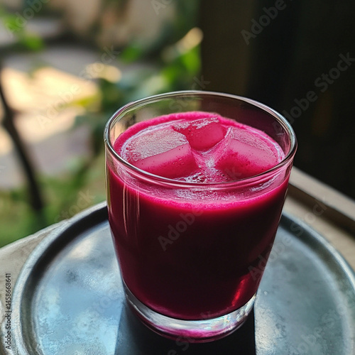 Wallpaper Mural **Beetroot Aur Ginger Ka Bright Pink Juice, Ice Cubes Ke Saath, Morning Sunlight Mein Click" --S 50 --V 6.1 --Raw** - @Darya (Relaxed) -# Create, Explore, And Organize On [Midjourney.Com](<Https://Mid Torontodigital.ca