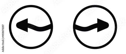 back and next arrow icon, preview and next arrow icon, left and right arrows icon button on white background.