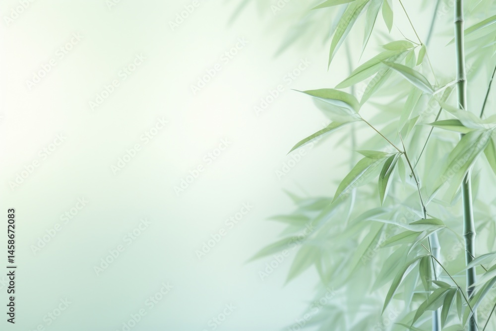 Naklejka premium Bamboos gradient background green backgrounds plant.