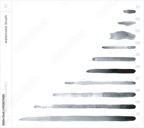 Vector Brushes. Watercolor Brush.