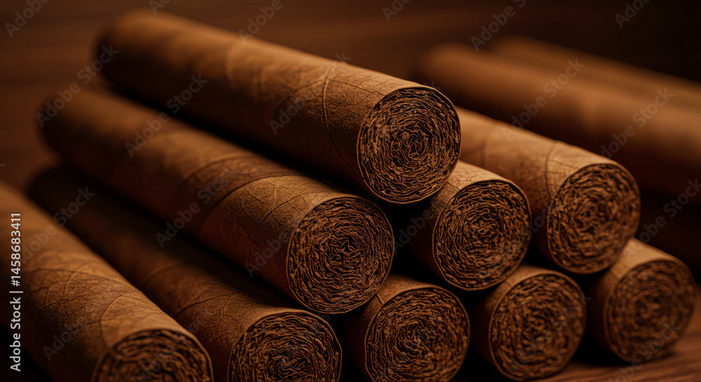 custom made wallpaper toronto digitalClose Up Of Stacked Dark Brown Cigars On Wooden Backgrounds