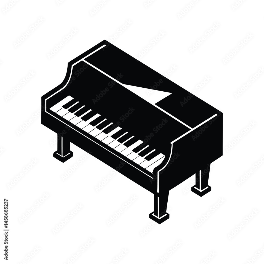 toy piano silhouette art illustration toy piano silhouette art illustration