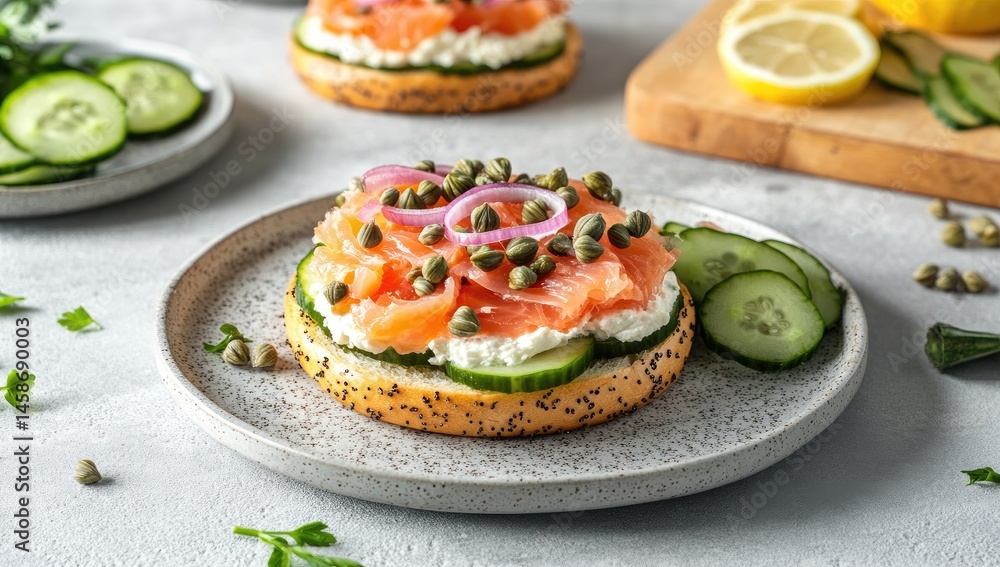 Smoked Salmon, Cream Cheese, and Capers Bagel Bites Smoked Salmon, Cream Cheese, and Capers Bagel Bites