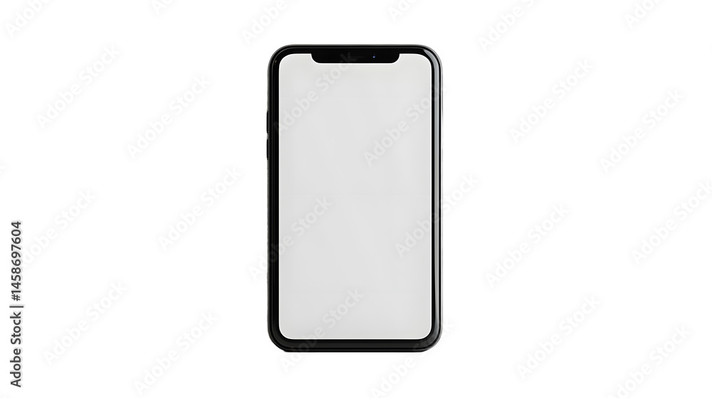 Blank Smartphone Display Surrounded by Minimalist Design, Perfect for Technology Showcase and Advertising Blank Smartphone Display Surrounded by Minimalist Design, Perfect for Technology Showcase and Advertising