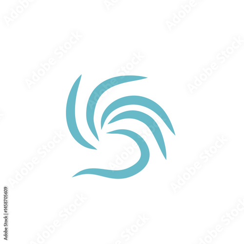 Air, wind, swirl in doodle illustration style. Sketch drawn air blow motion, smoke flow art, abstract line. Wave beach vector illustration. Isolated vector illustration.