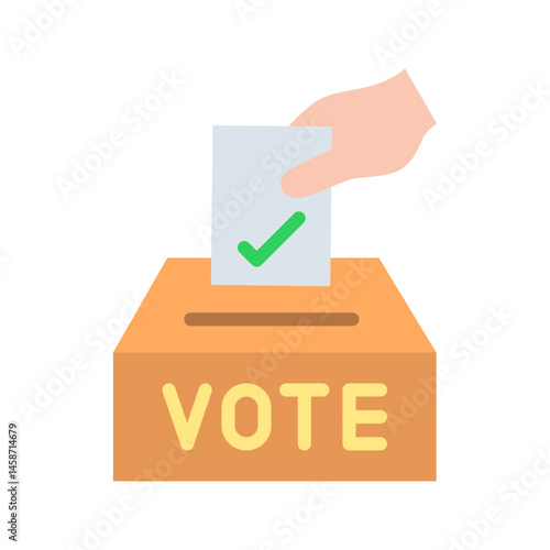 Ballot Paper icon vector image. Suitable for mobile apps, web apps and print media.