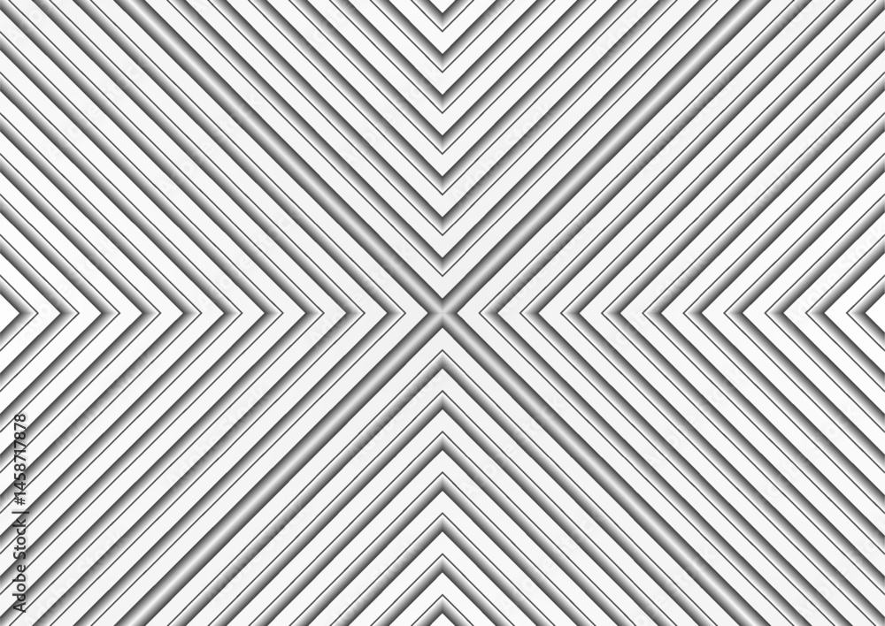 Obraz premium Grey white paper striped pattern abstract geometric background. Vector modern minimalism design
