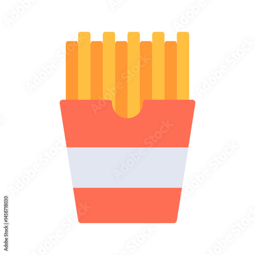 French Fries icon vector image. Suitable for mobile apps, web apps and print media.
