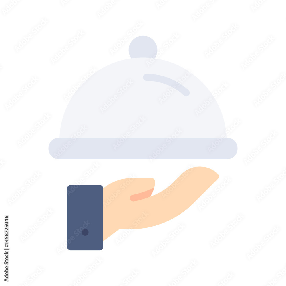 Fototapeta premium Waiter icon vector image. Suitable for mobile apps, web apps and print media.