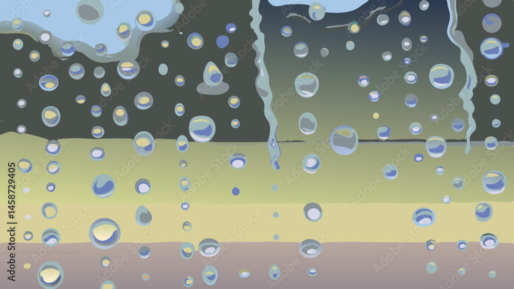 rain drops on window