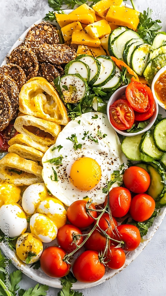Turkish breakfast platter cheese simit eggs and tomatoes a nutrient diverse breakfast combining protein fiber and healthy fats Turkish breakfast platter cheese simit eggs and tomatoes a nutrient diverse breakfast combining protein fiber and healthy fats