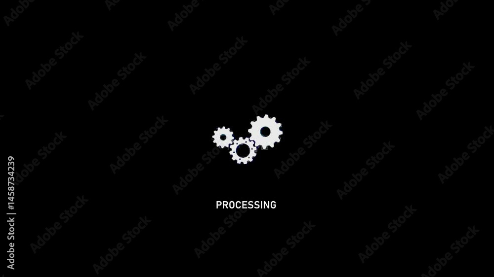 4K Animation of Rotating Connected Mechanical Gears Loop 4K Animation of Rotating Connected Mechanical Gears Loop