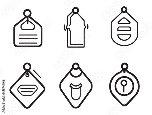 Discount Tag Line Art Vector for Online Store Designs