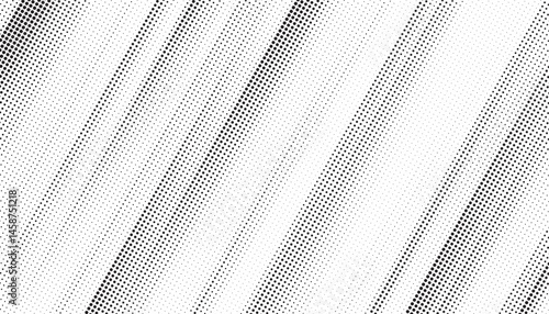 Grunge halftone gradient texture. Faded grit noise background. Sandy gritty wallpaper. Retro pixelated backdrop. Black and white anime or manga comic overlay. Vector graphic design textured halftone
