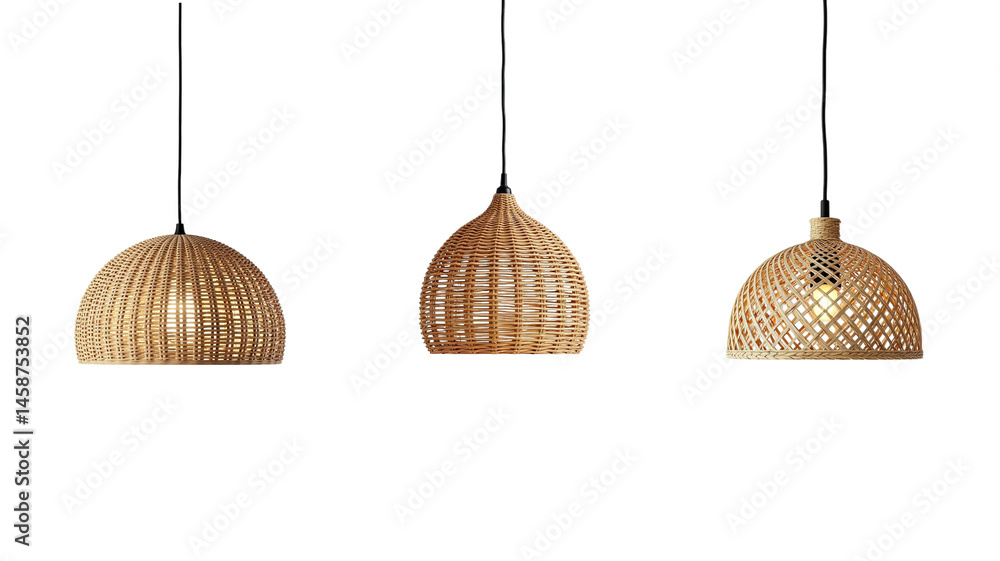Obraz premium wicker pendant lamp (png)