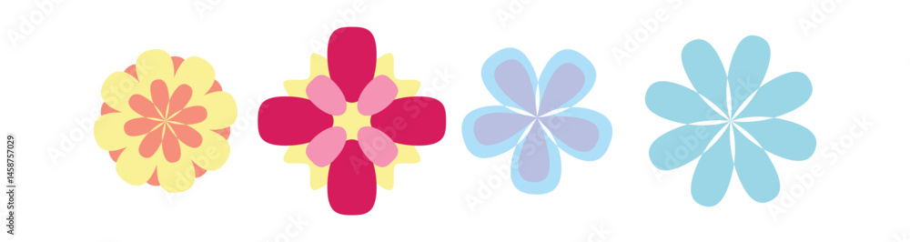 Set Flower Beauty Set Flower Beauty