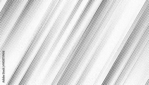 Grunge halftone gradient texture. Faded grit noise background. Sandy gritty wallpaper. Retro pixelated backdrop. Black and white anime or manga comic overlay. Vector graphic design textured halftone