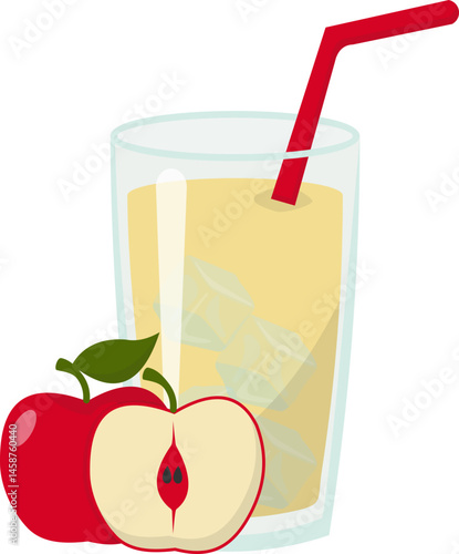 Fresh Fruit Juice Illustration
