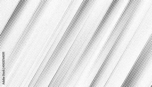 Grunge halftone gradient texture. Faded grit noise background. Sandy gritty wallpaper. Retro pixelated backdrop. Black and white anime or manga comic overlay. Vector graphic design textured halftone