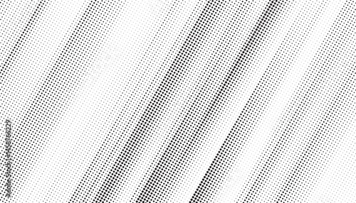 Grunge halftone gradient texture. Faded grit noise background. Sandy gritty wallpaper. Retro pixelated backdrop. Black and white anime or manga comic overlay. Vector graphic design textured halftone.
