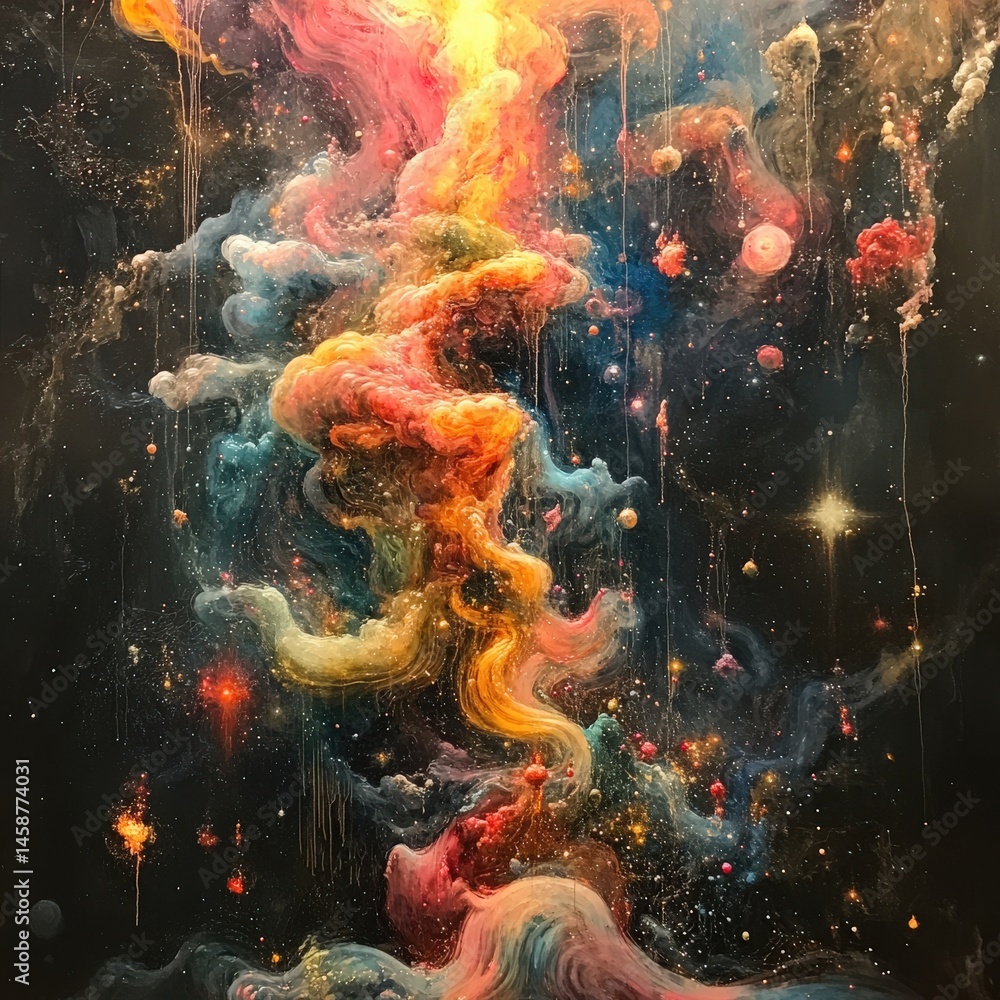 Cosmic nebula dance stardust swirls dreamscape Cosmic nebula dance stardust swirls dreamscape