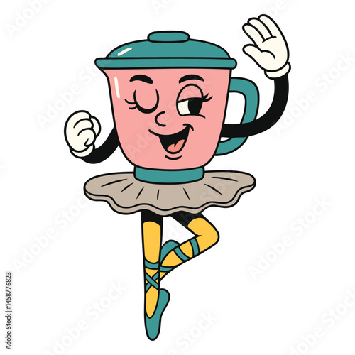 Ballet Dancing Blender Cartoon Character