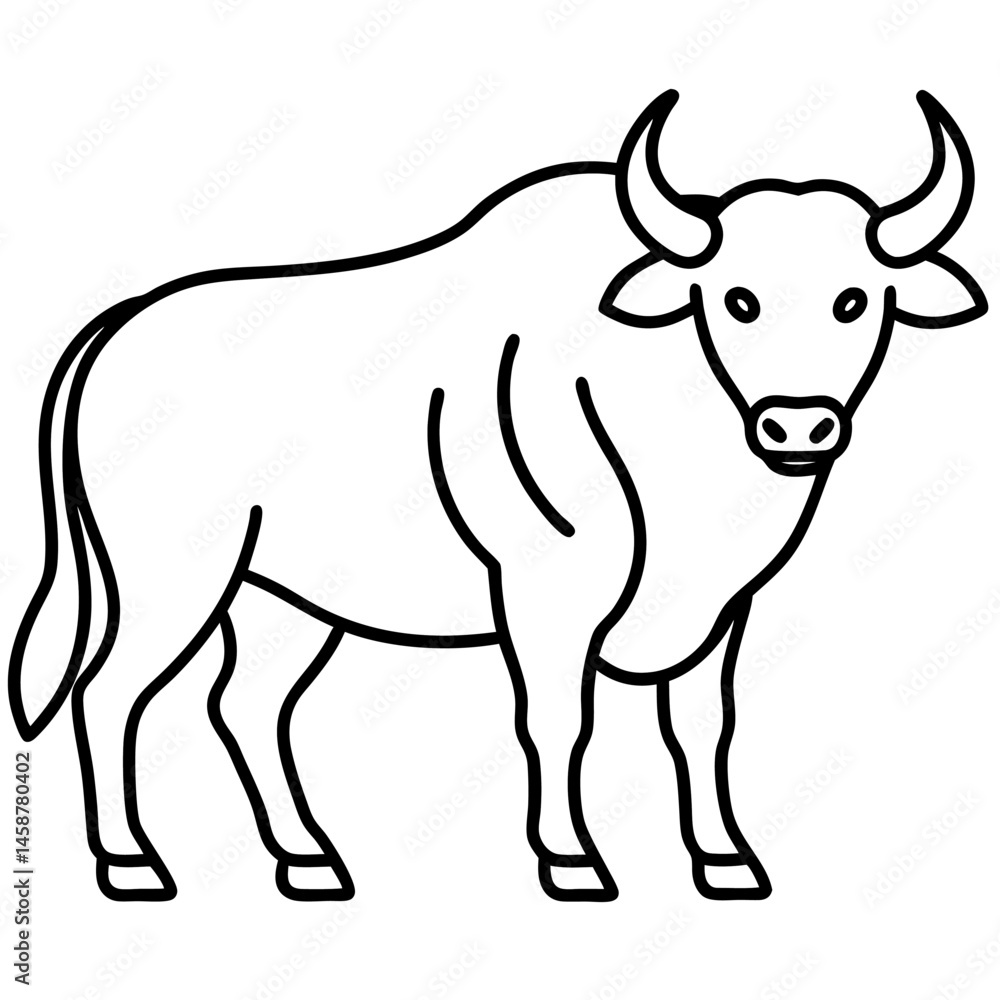 Fototapeta premium cow vector illustration