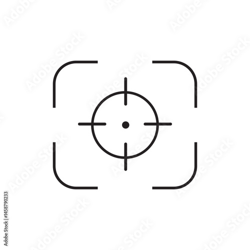 Target icon symbolizing focus and goals in business and marketing