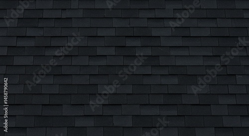 Dark Grey Asphalt Shingle Roof Texture
