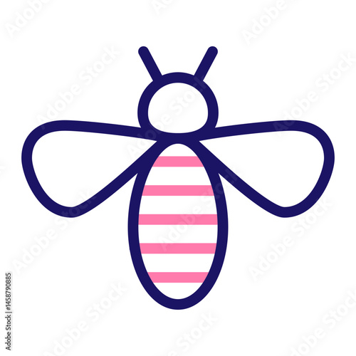 Friesbee Vector Line Two Colors Icon Design