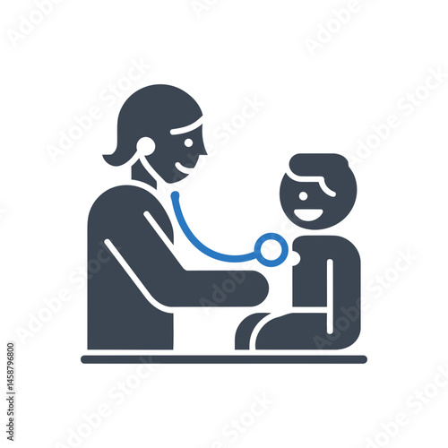 Pediatric Medical Examination Icon