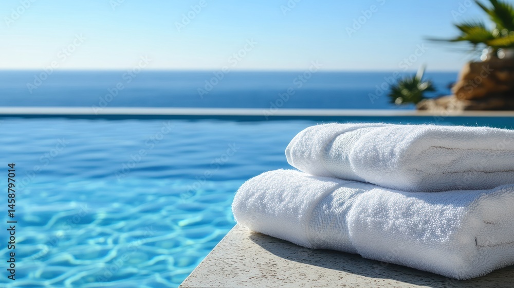 Obraz premium Towels by the Pool