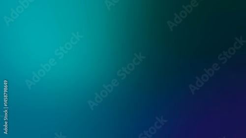 Abstract blue teal background. Minimalist gradient. Smooth banner or wallpaper