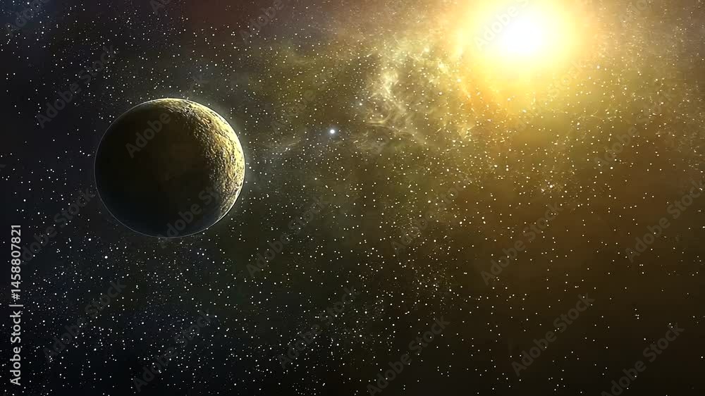 Celestial body in deep space. Celestial body in deep space.