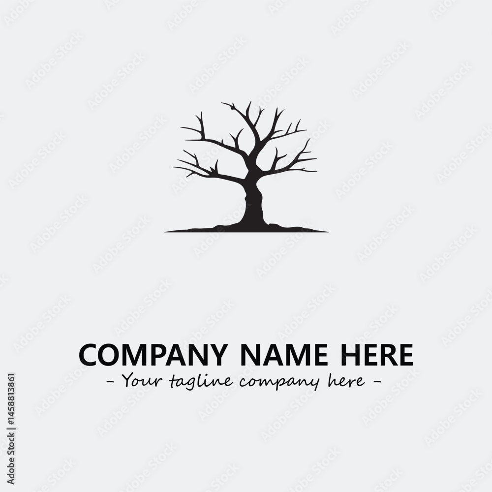 Obraz premium Tree Silhouette Logo Company Design Illustration Vector Graphic Image