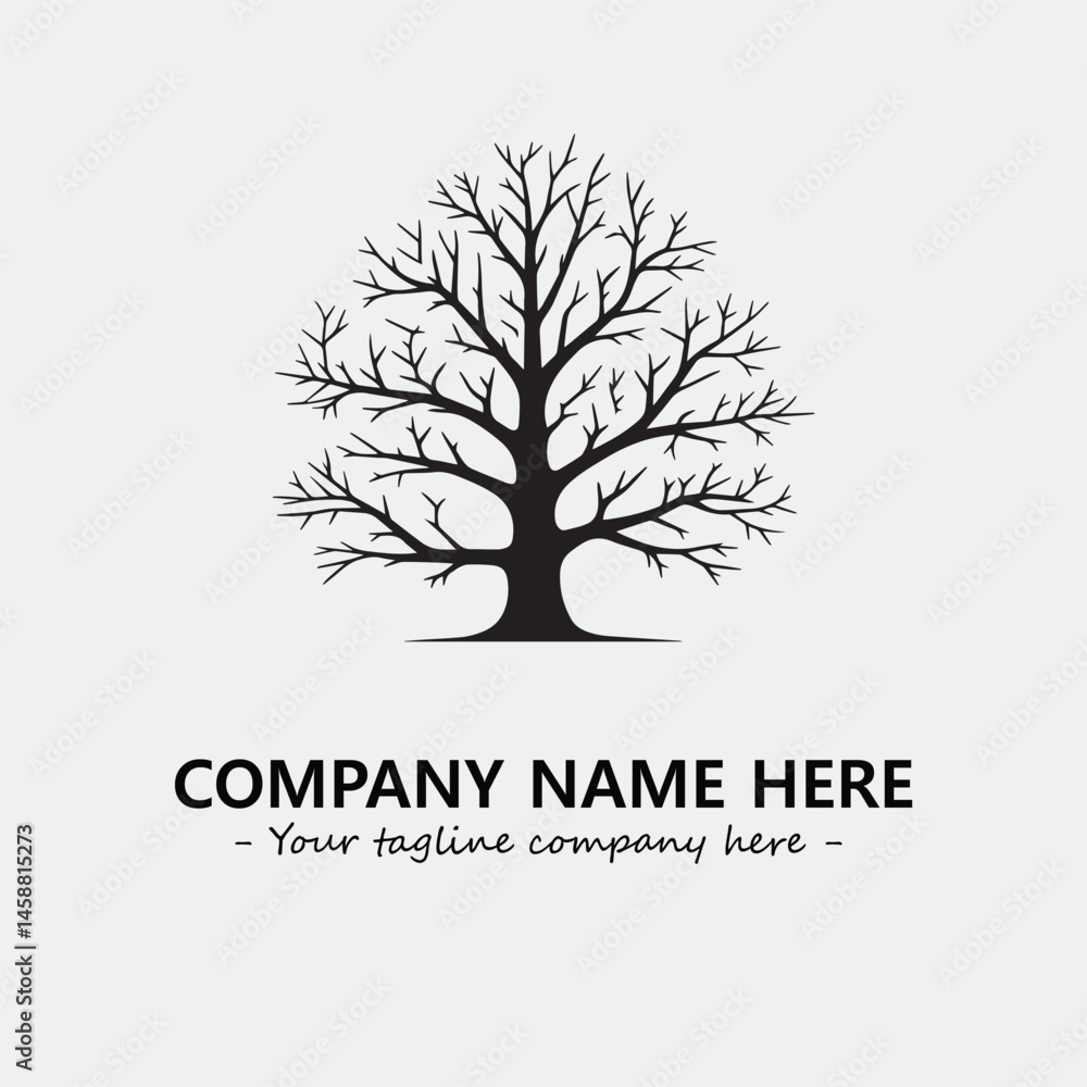 Obraz premium Tree Silhouette Logo Company Design Illustration Vector Graphic Image
