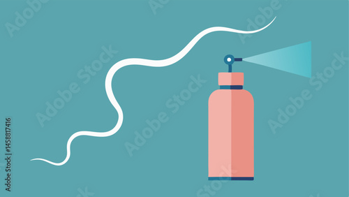 Hydration Waves Flowing lines emanating from a facial mist bottle depicting hydration flow and revitalization into skin layers.