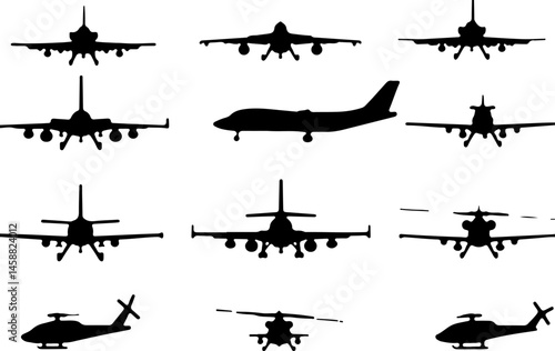 Combat Soldier Silhouette Vector Bundle"