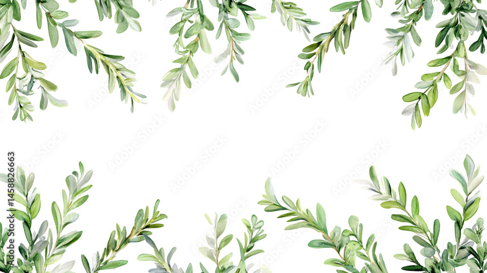 Fresh Rosemary Herb Isolated on White Background for Culinary Design Projects Fresh Rosemary Herb Isolated on White Background for Culinary Design Projects