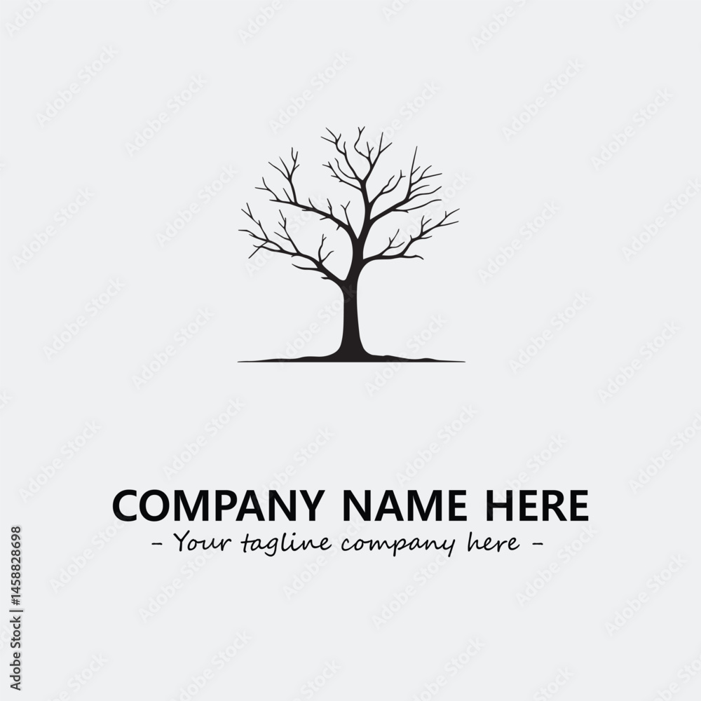 Obraz premium Tree Silhouette Logo Company Design Illustration Vector Graphic Image