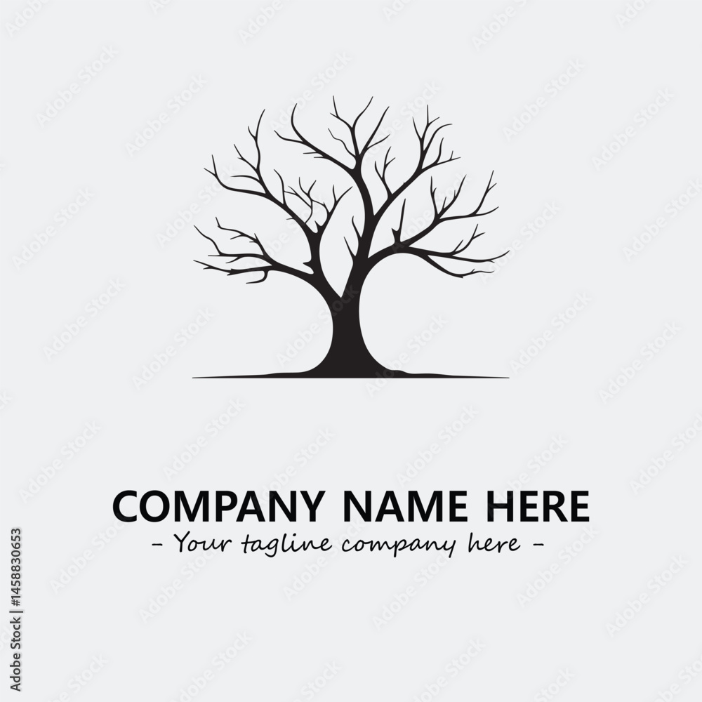 Obraz premium Tree Silhouette Logo Company Design Illustration Vector Graphic Image