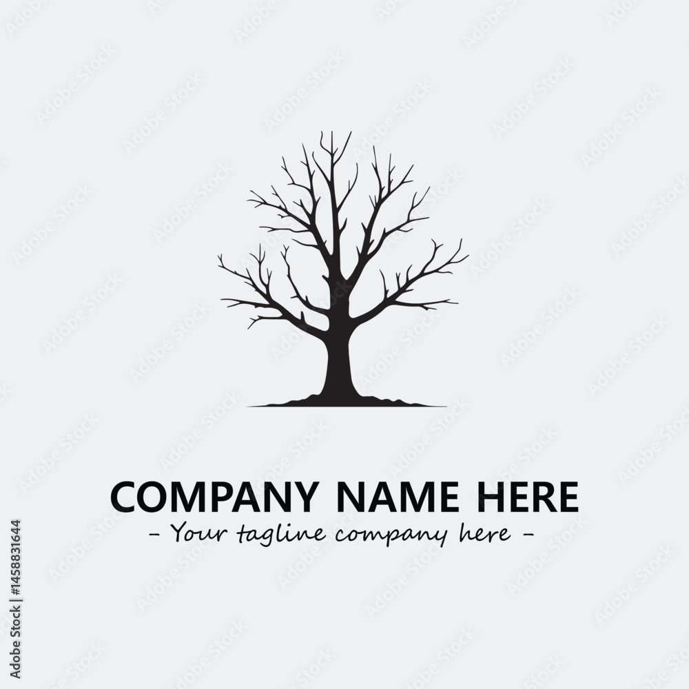 Obraz premium Tree Silhouette Logo Company Design Illustration Vector Graphic Image